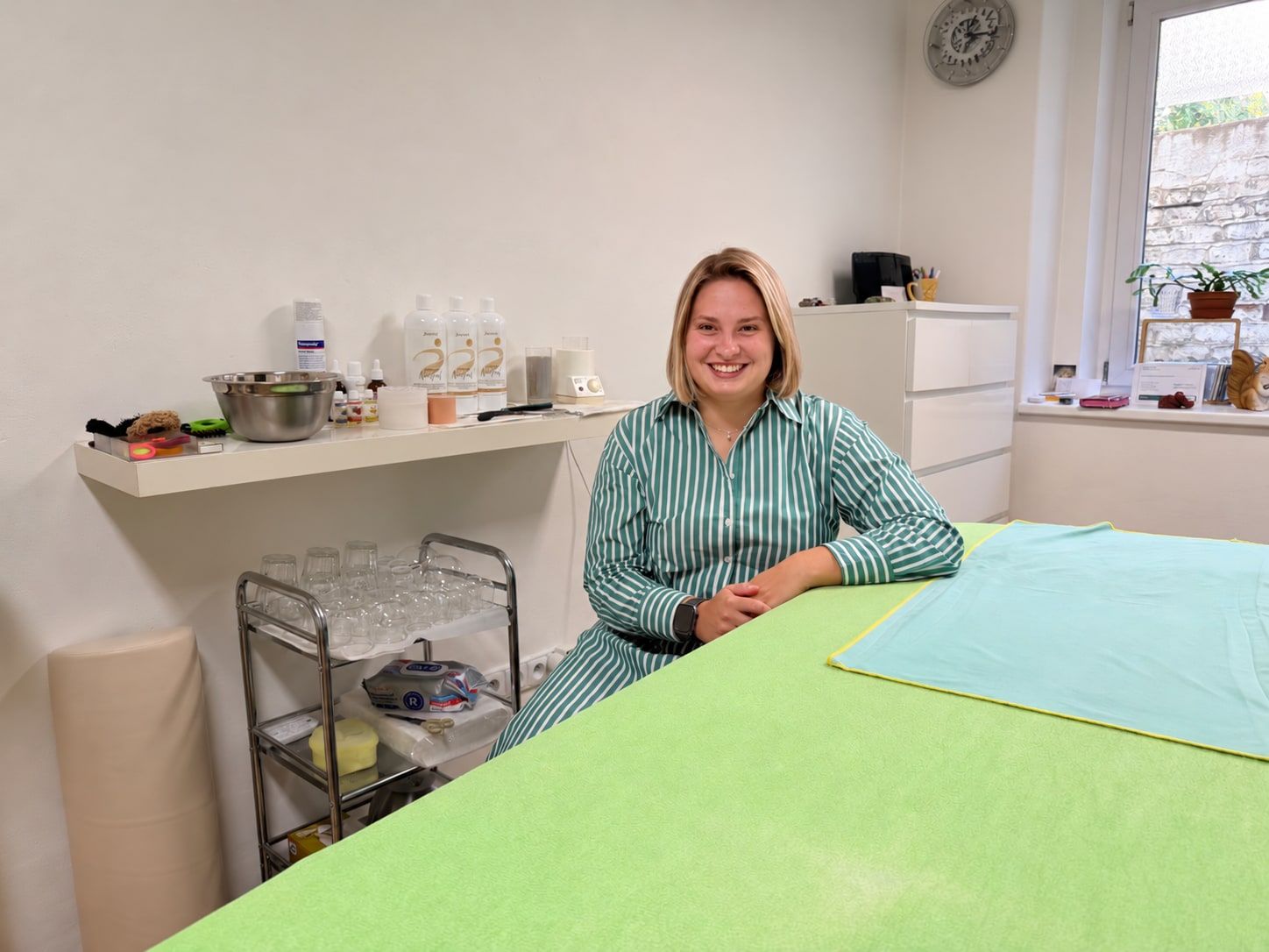 Sára Součková ve své praxi v Pardubicích